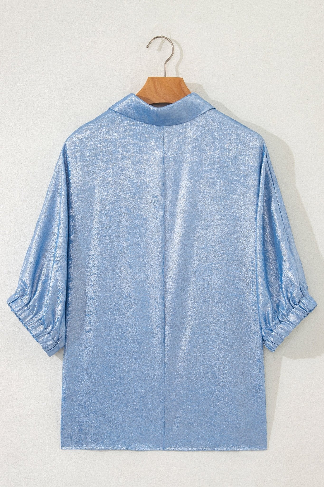 Jolene Half Sleeve Metallic Top - Hello Beautiful BoutiqueBlouses & ShirtsThreaded Pear