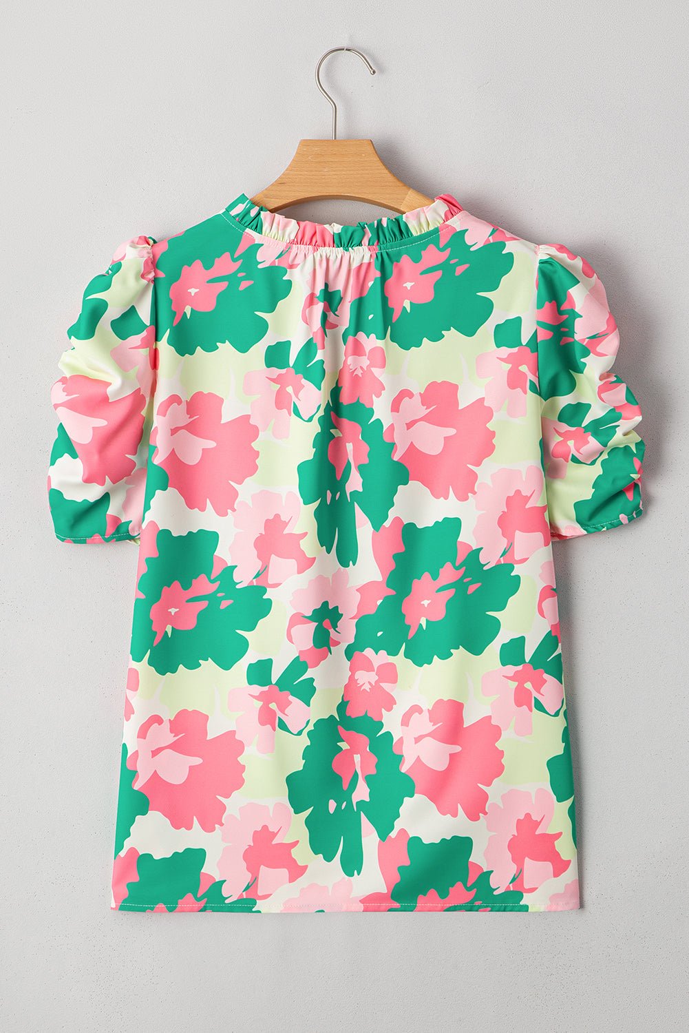 Jolene Ruched Short Sleeve Blouse - Hello Beautiful BoutiqueBlouses & ShirtsThreaded Pear