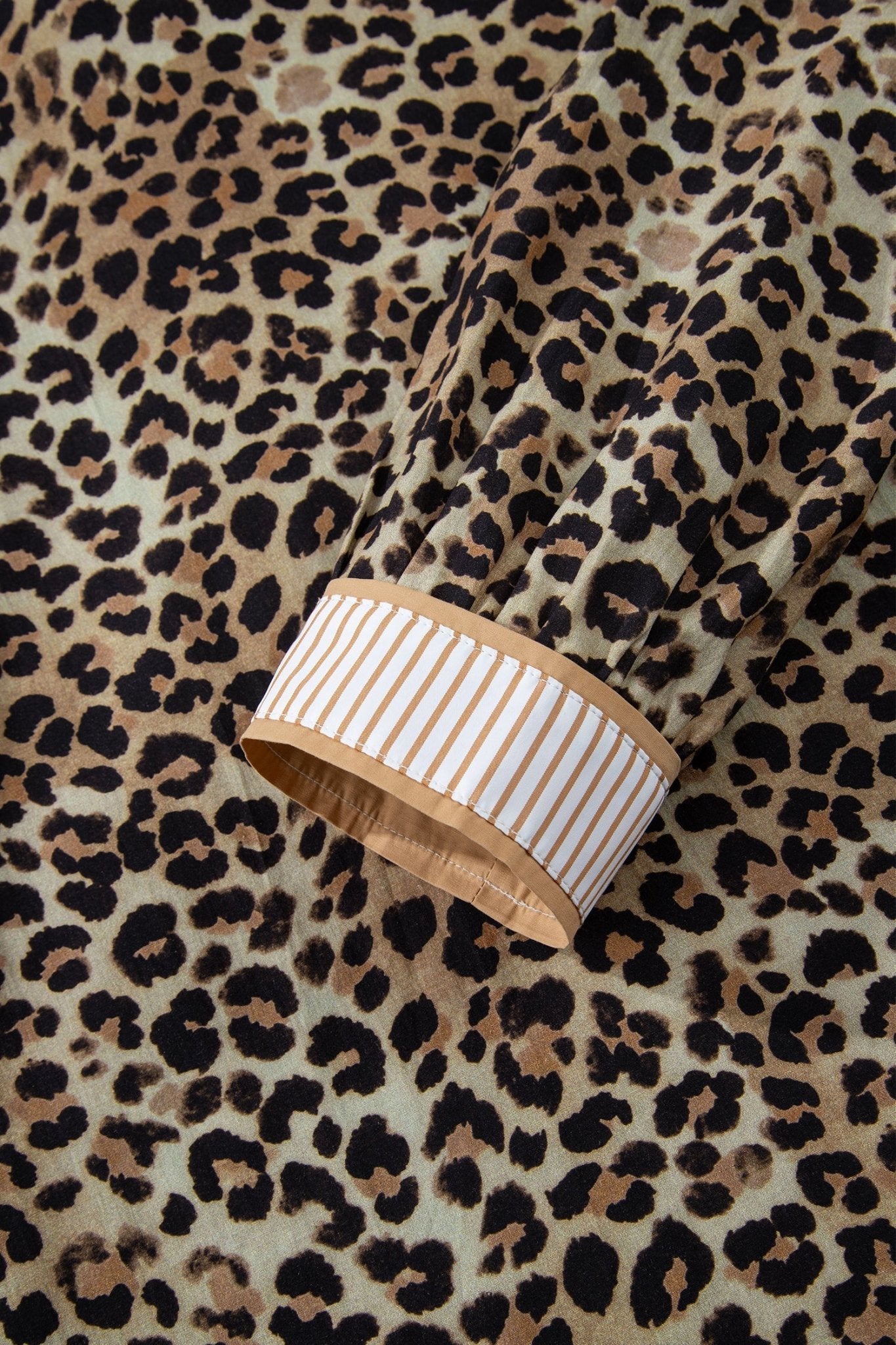Jordyn Contrast Striped Trim Shirt - Hello Beautiful BoutiqueBlouses & ShirtsThreaded Pear