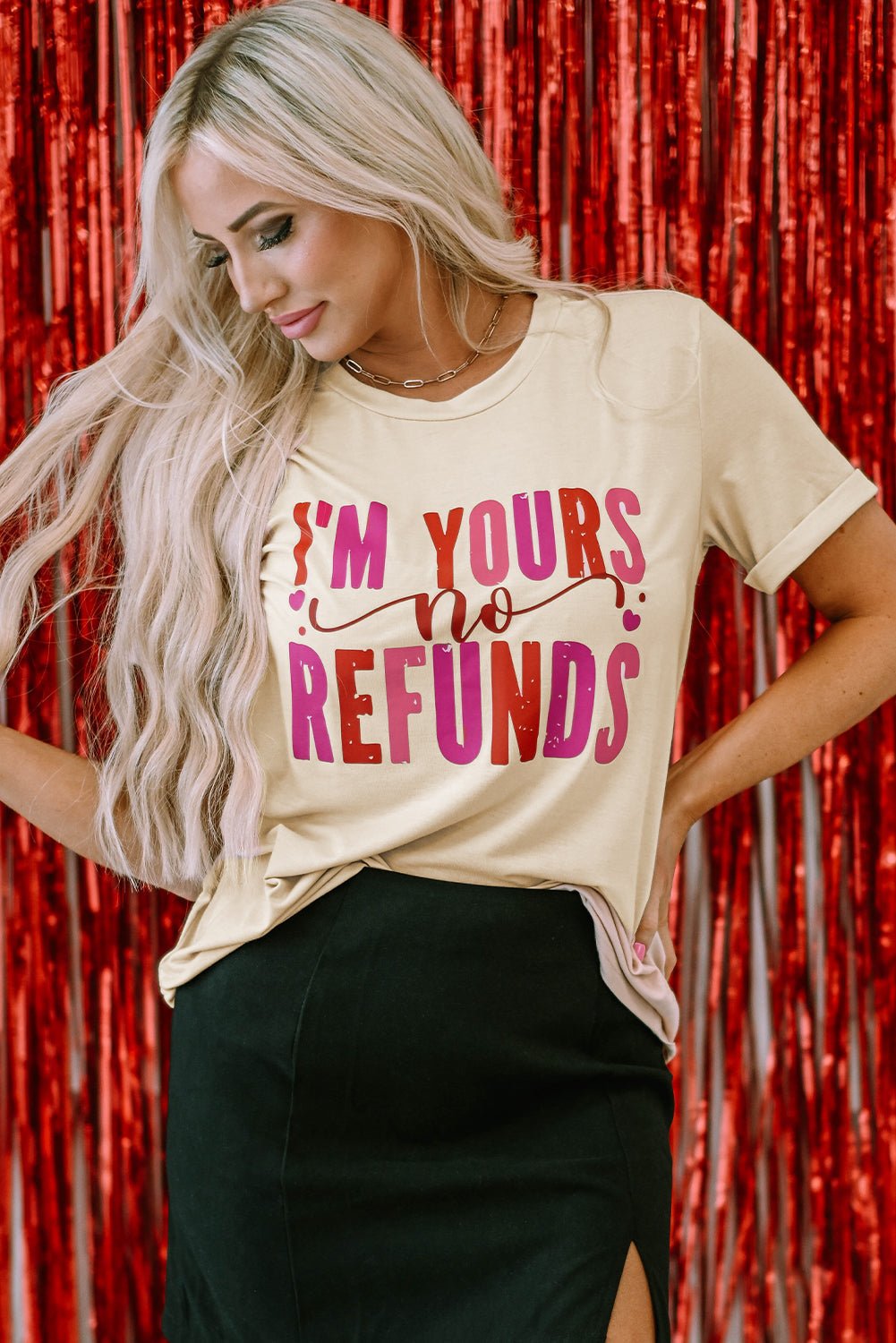 Jordyn No Refunds Graphic Tee - Hello Beautiful BoutiqueGraphic TeesThreaded Pear