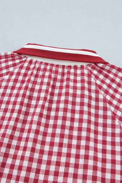 Journi Patchwork Half Zip Blouse - Hello Beautiful BoutiqueBlouses & ShirtsThreaded Pear