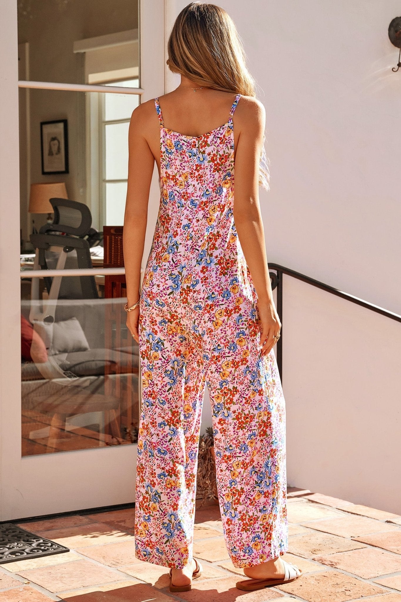 Journi Spaghetti Straps Loose Jumpsuit - Hello Beautiful BoutiqueJumpsuits & RompersThreaded Pear