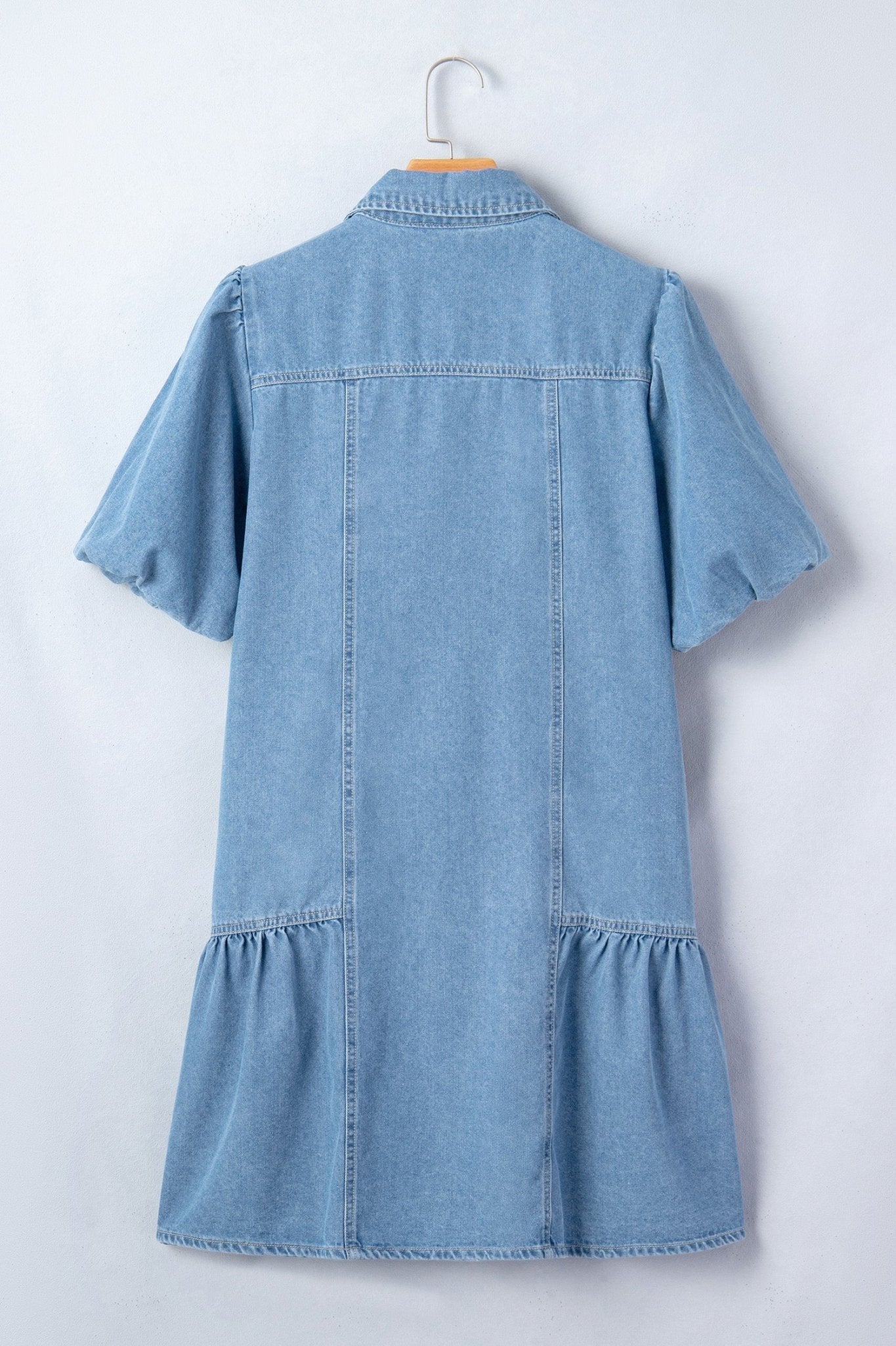 Joy Ruffle Hem Patchwork Dress - Hello Beautiful BoutiqueMini DressesThreaded Pear