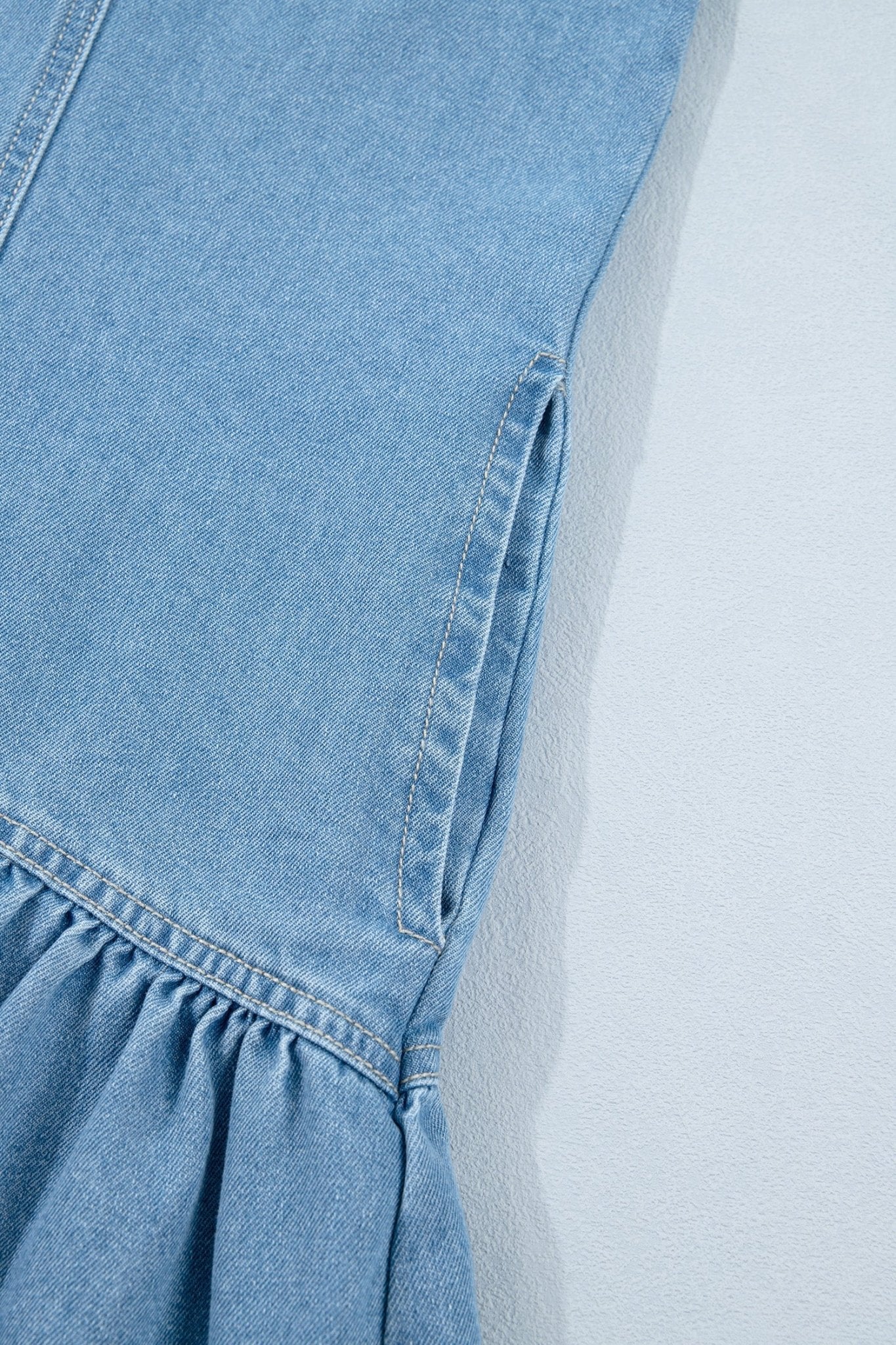 Joy Ruffle Hem Patchwork Dress - Hello Beautiful BoutiqueMini DressesThreaded Pear