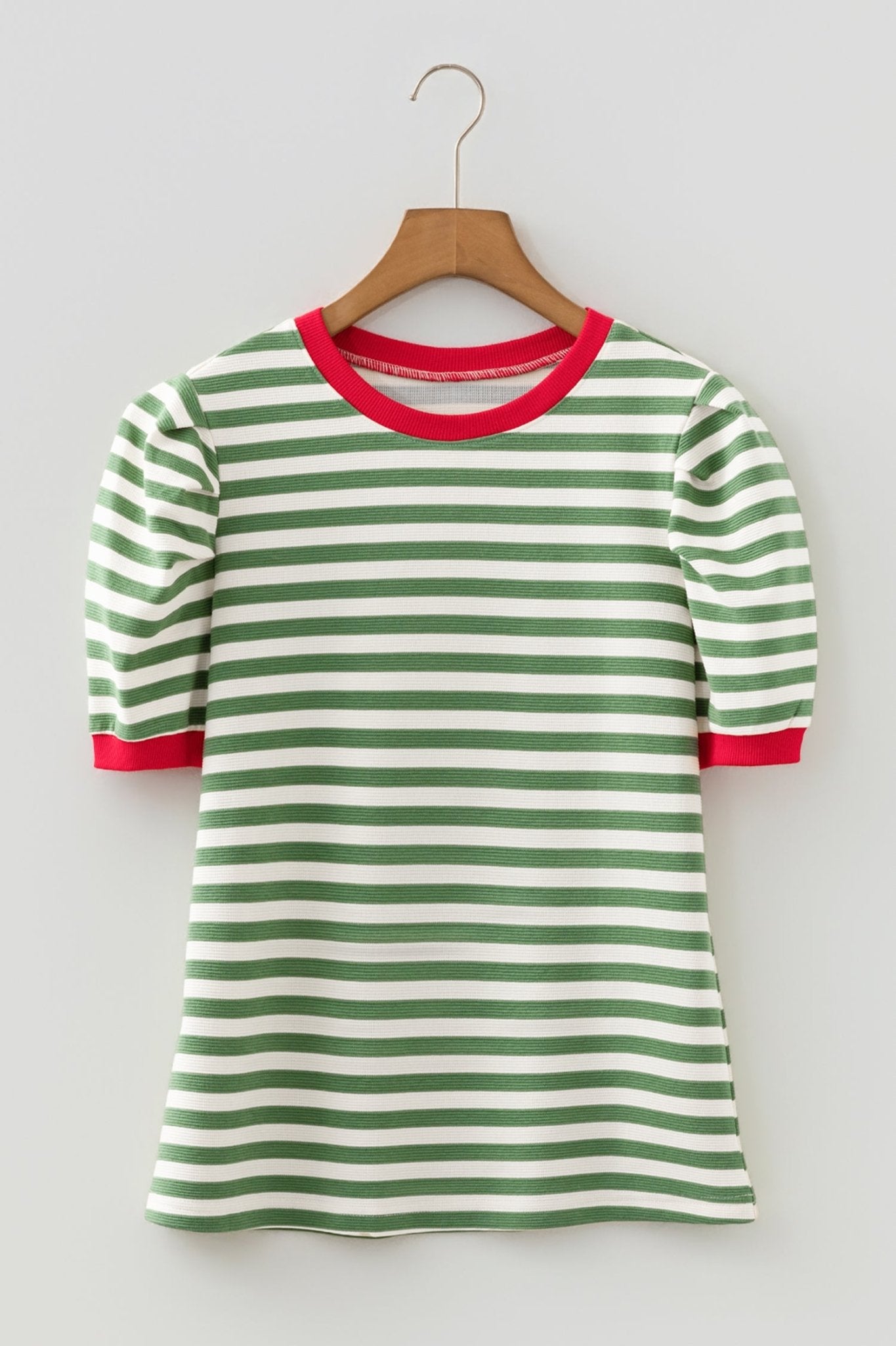 Joy Sleeve Contrast Trim Tee - Hello Beautiful BoutiqueTops & TeesThreaded Pear