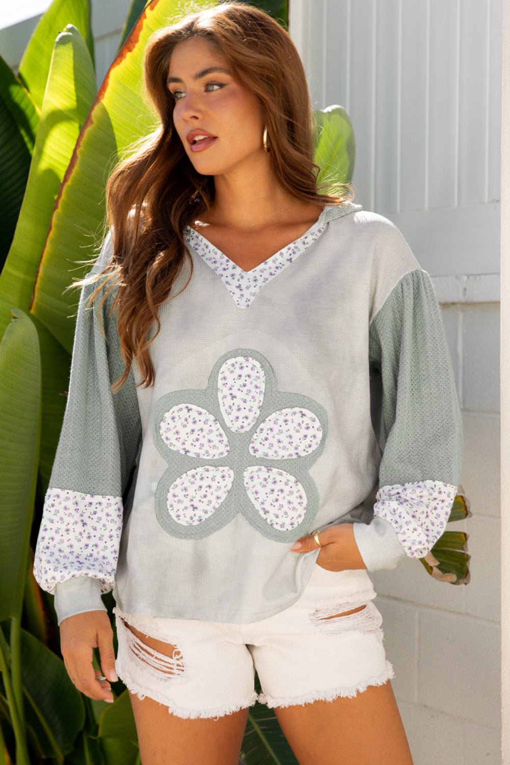 Jream Colorblock Casual Hooded Top - Hello Beautiful Boutique20% OFFThreaded Pear