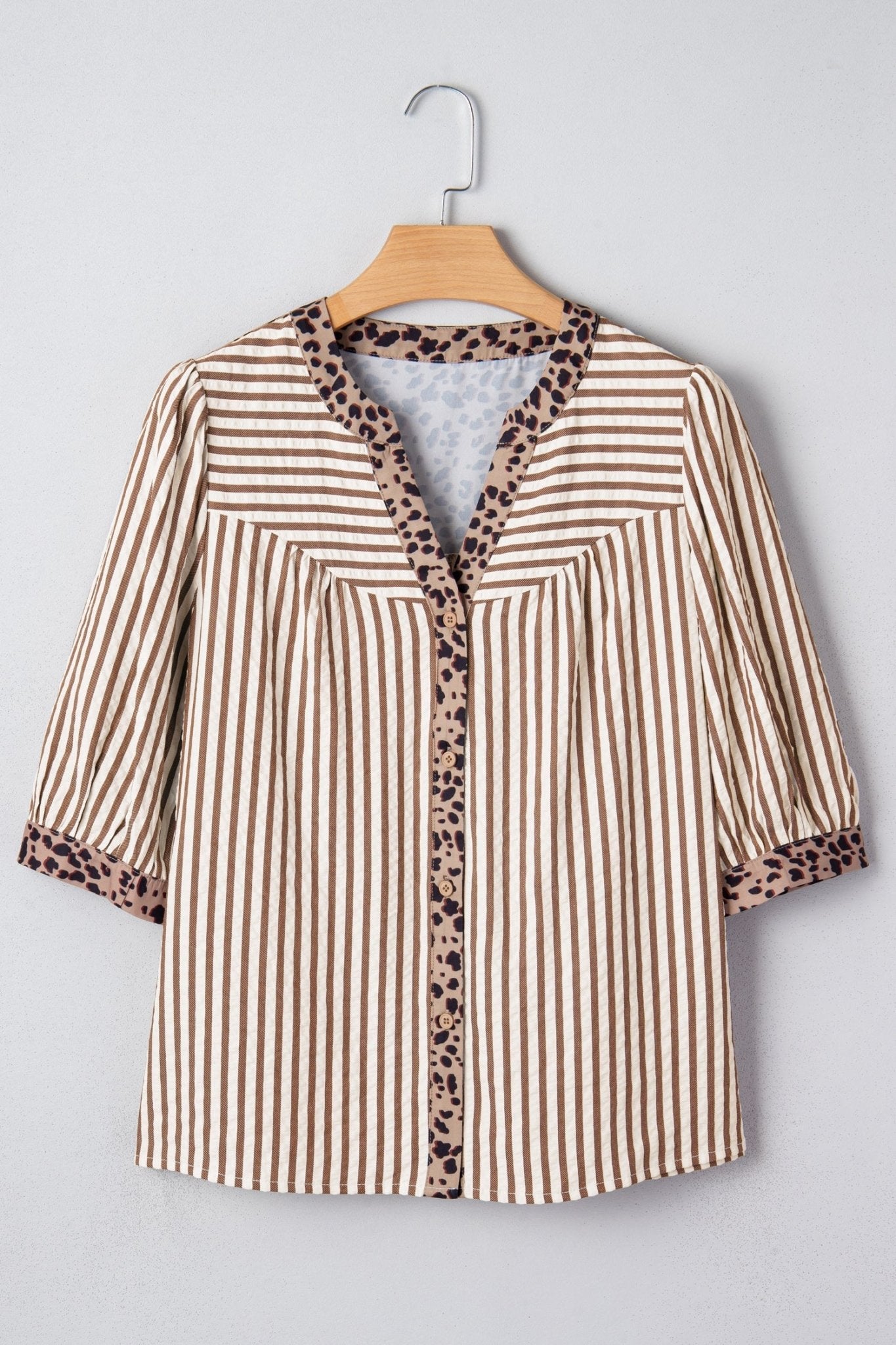 Jream Down Half Sleeve Shirt - Hello Beautiful BoutiqueBlouses & ShirtsThreaded Pear