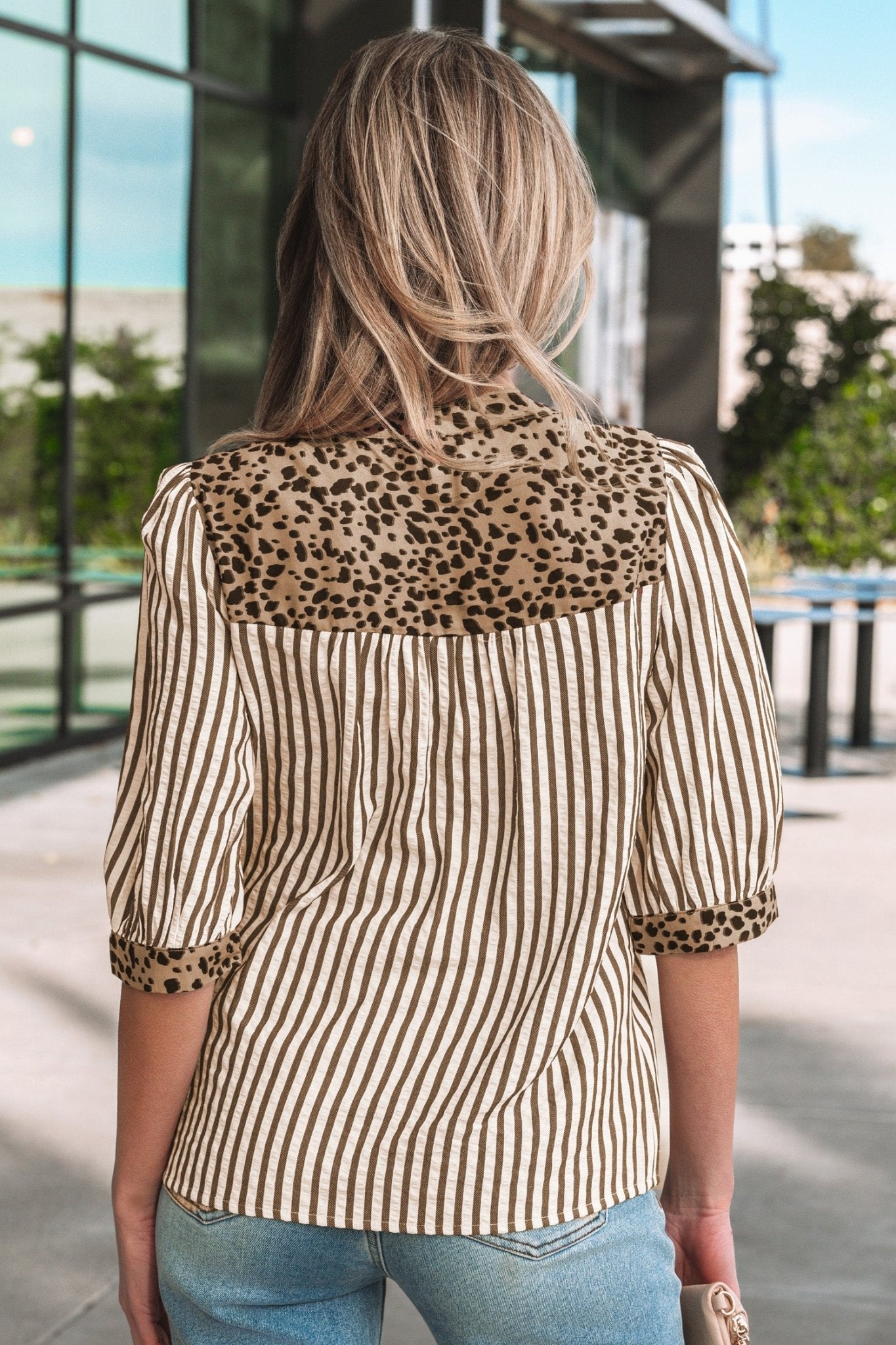 Jream Down Half Sleeve Shirt - Hello Beautiful BoutiqueBlouses & ShirtsThreaded Pear