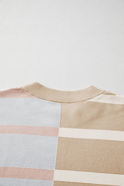 Jream Stripe Colorblock Oversized Sweater - Hello Beautiful BoutiqueSweatersThreaded Pear