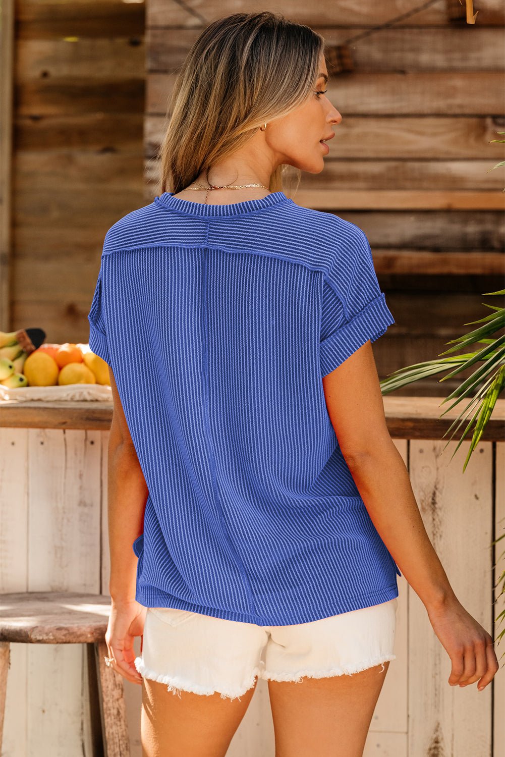 Judith Stitching T Shirt T-Shirt - Hello Beautiful BoutiqueTops & TeesThreaded Pear