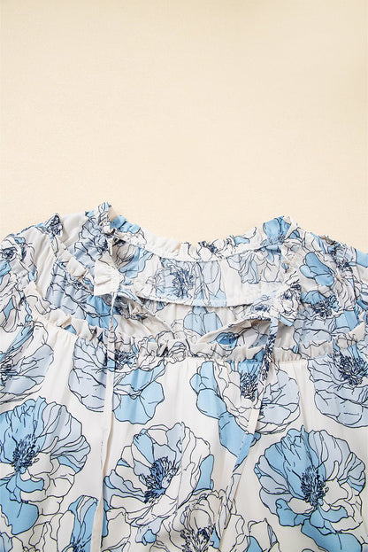 Juliana Sleeve Flowy Mini Dress - Hello Beautiful BoutiqueFloral DressesThreaded Pear