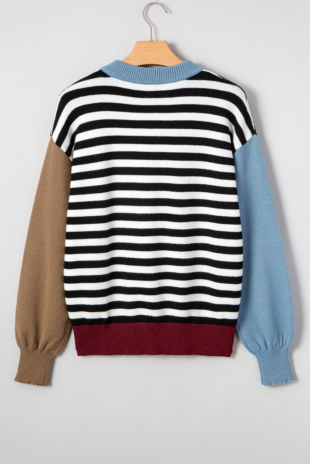 Julieta Colorblock Sleeve Chic Sweater - Hello Beautiful BoutiqueSweatersThreaded Pear