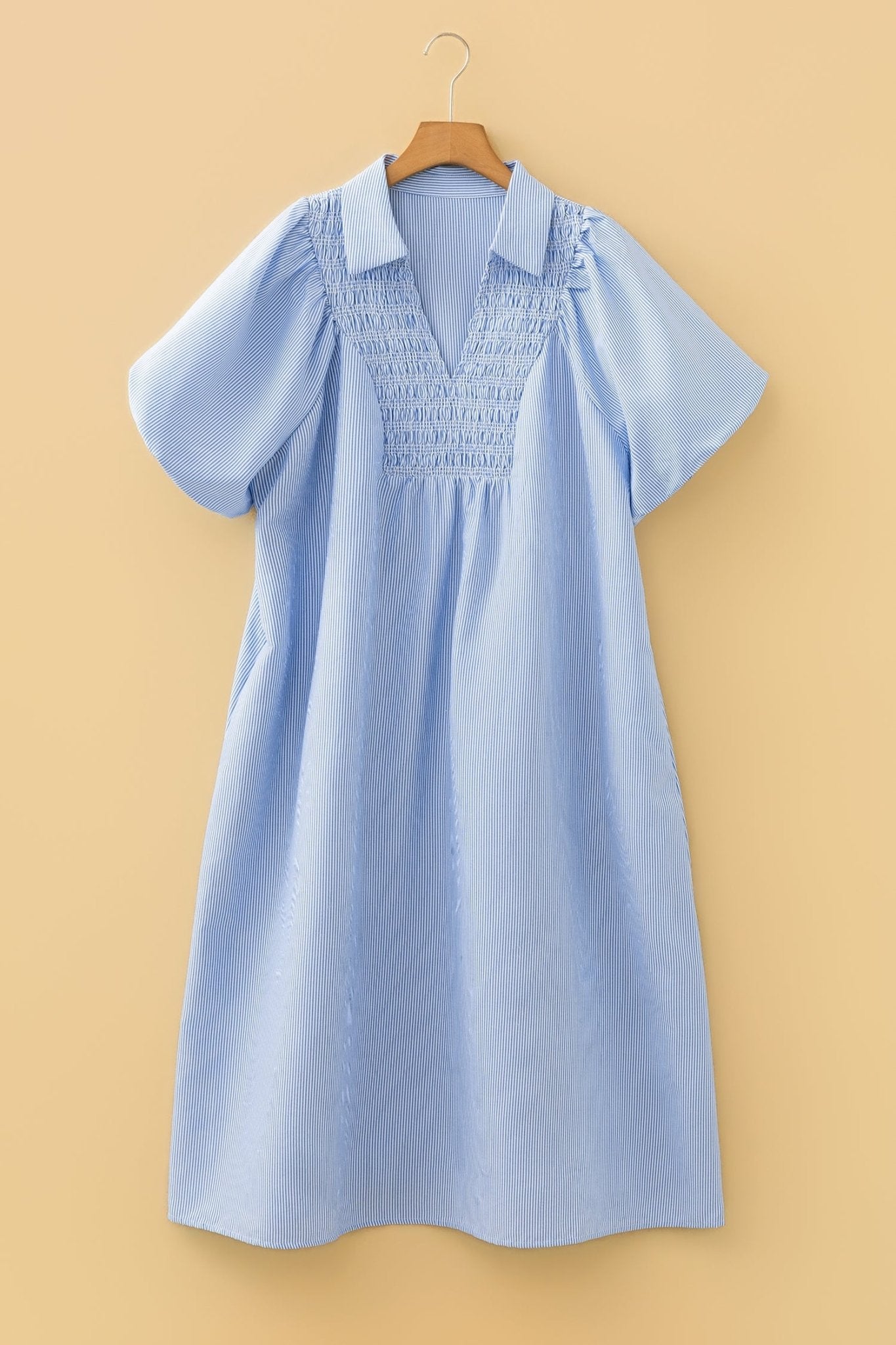 Julieta Detail Collar Midi PLUS Dress - Hello Beautiful BoutiquePlus Size Midi DressesThreaded Pear