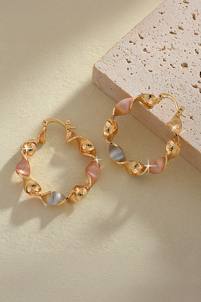 Julieta Plated alloy Hoop Earrings - Hello Beautiful BoutiqueJewelryThreaded Pear