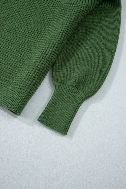 Julietta Mixed Textured Knitted Sweater - Hello Beautiful BoutiqueSweatersThreaded Pear