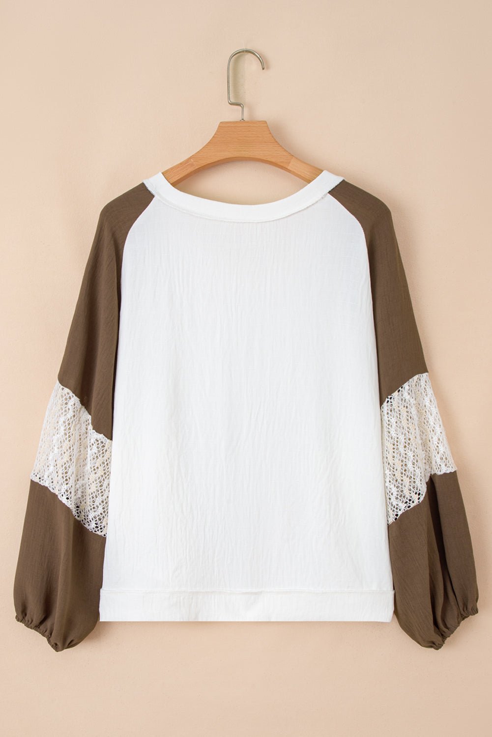 Julietta Patchwork Balloon Sleeve PLUS Blouse - Hello Beautiful BoutiquePlus Size Blouses & ShirtsThreaded Pear