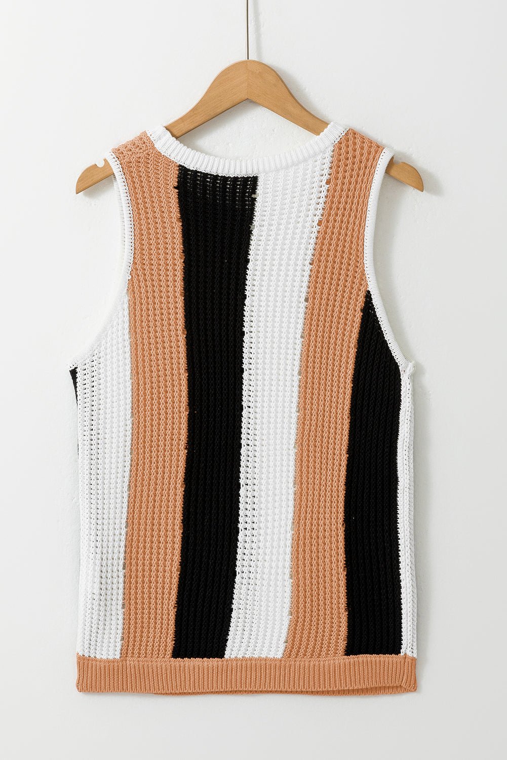 Juliette Block Sleeveless Knitted Sweater - Hello Beautiful BoutiqueSweater VestsThreaded Pear
