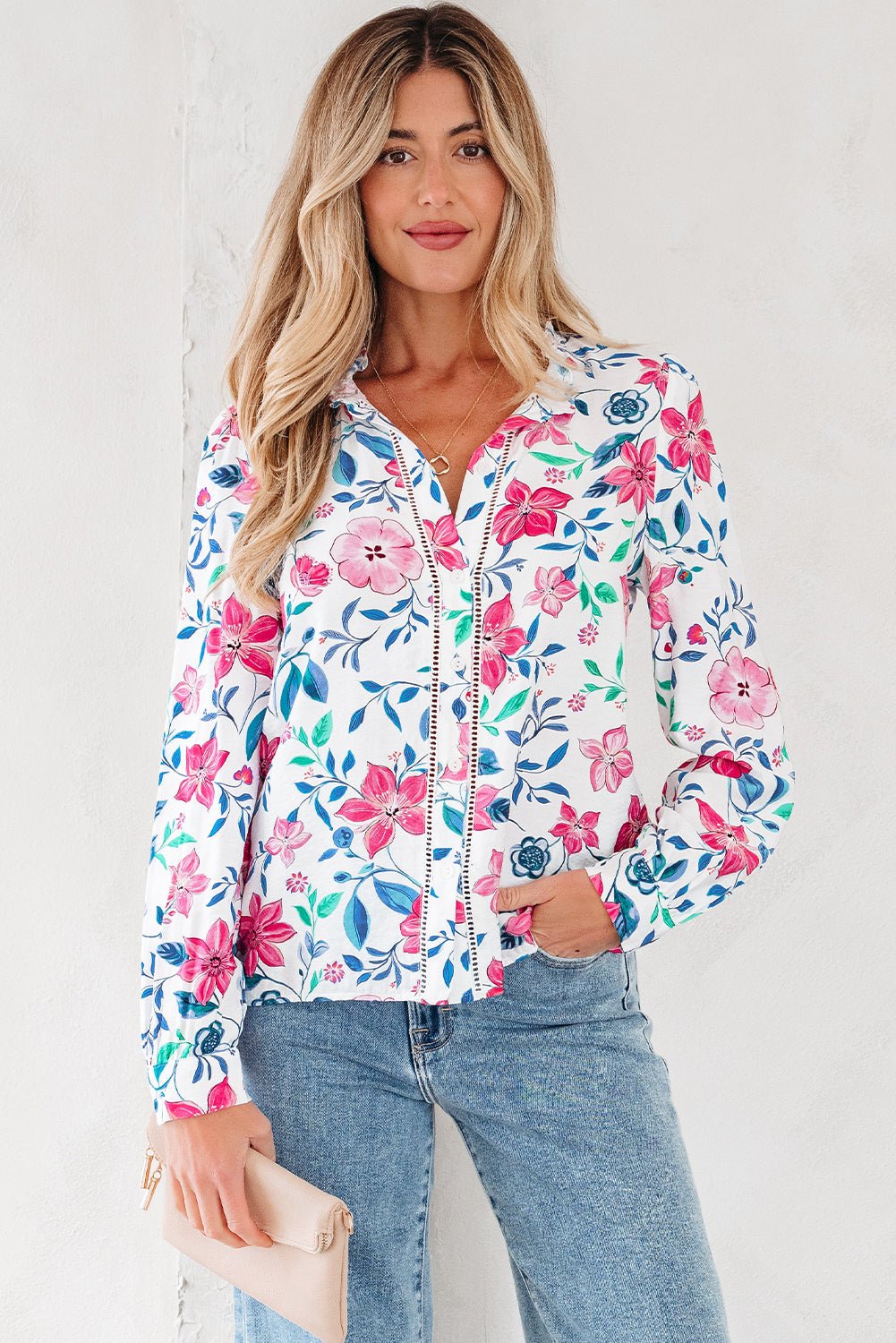 Juliette Long Sleeve Shirt Long Sleeve Top - Hello Beautiful Boutique15% OFFThreaded Pear