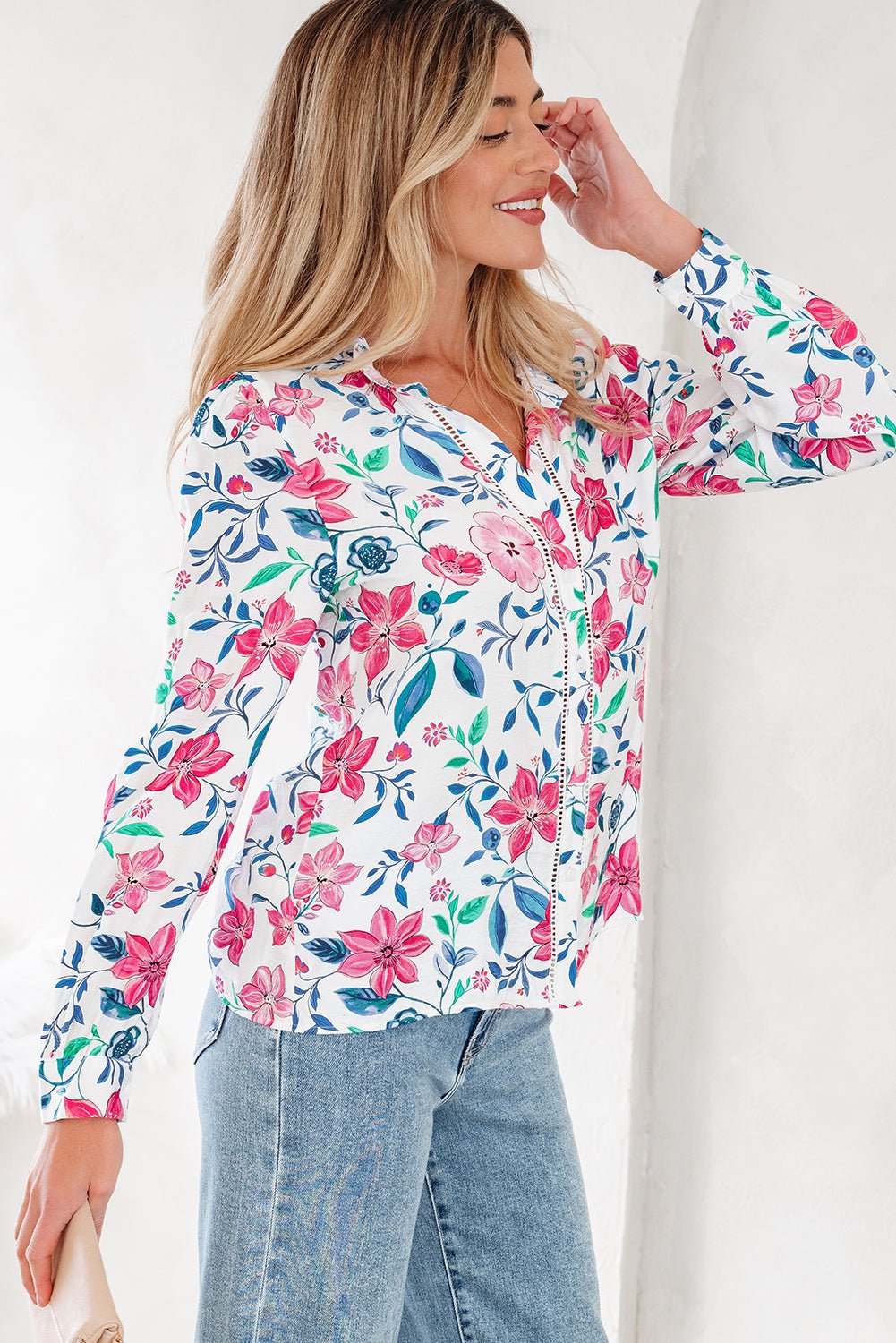Juliette Long Sleeve Shirt Long Sleeve Top - Hello Beautiful Boutique15% OFFThreaded Pear