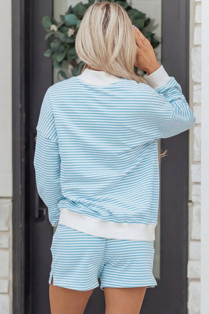 Juliette Mock Sweatshirt and Shorts Set - Hello Beautiful BoutiqueShort SetsThreaded Pear