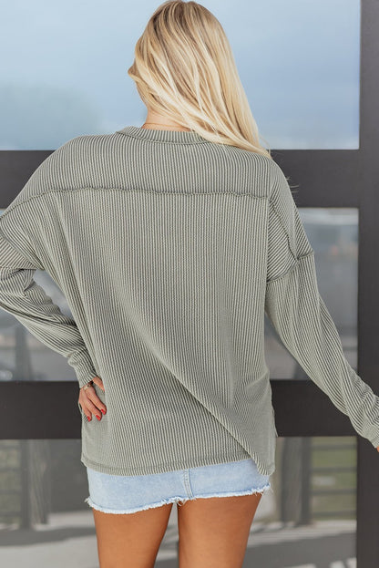 Juliette Sleeve Loose top Long Sleeve Top - Hello Beautiful BoutiqueLong Sleeve TopsThreaded Pear