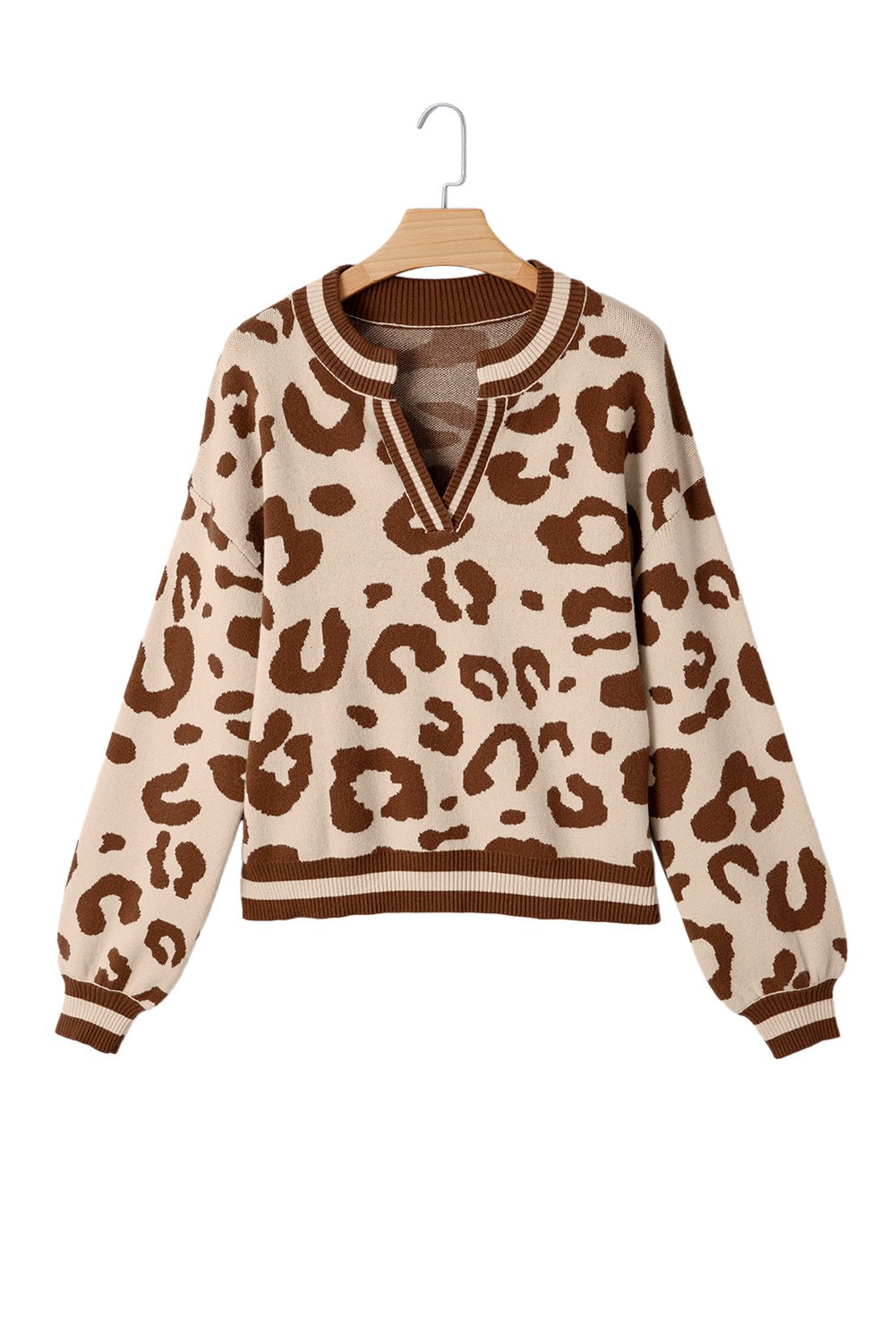 June Printed Knit Casual Sweater - Hello Beautiful BoutiqueSweatersThreaded Pear