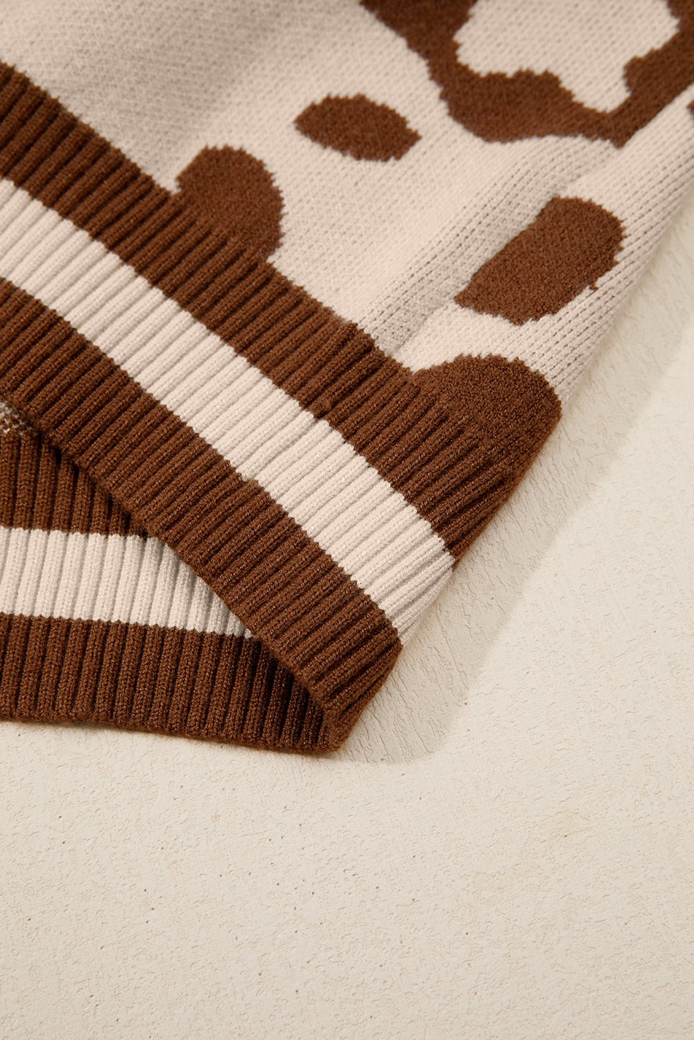 June Printed Knit Casual Sweater - Hello Beautiful BoutiqueSweatersThreaded Pear