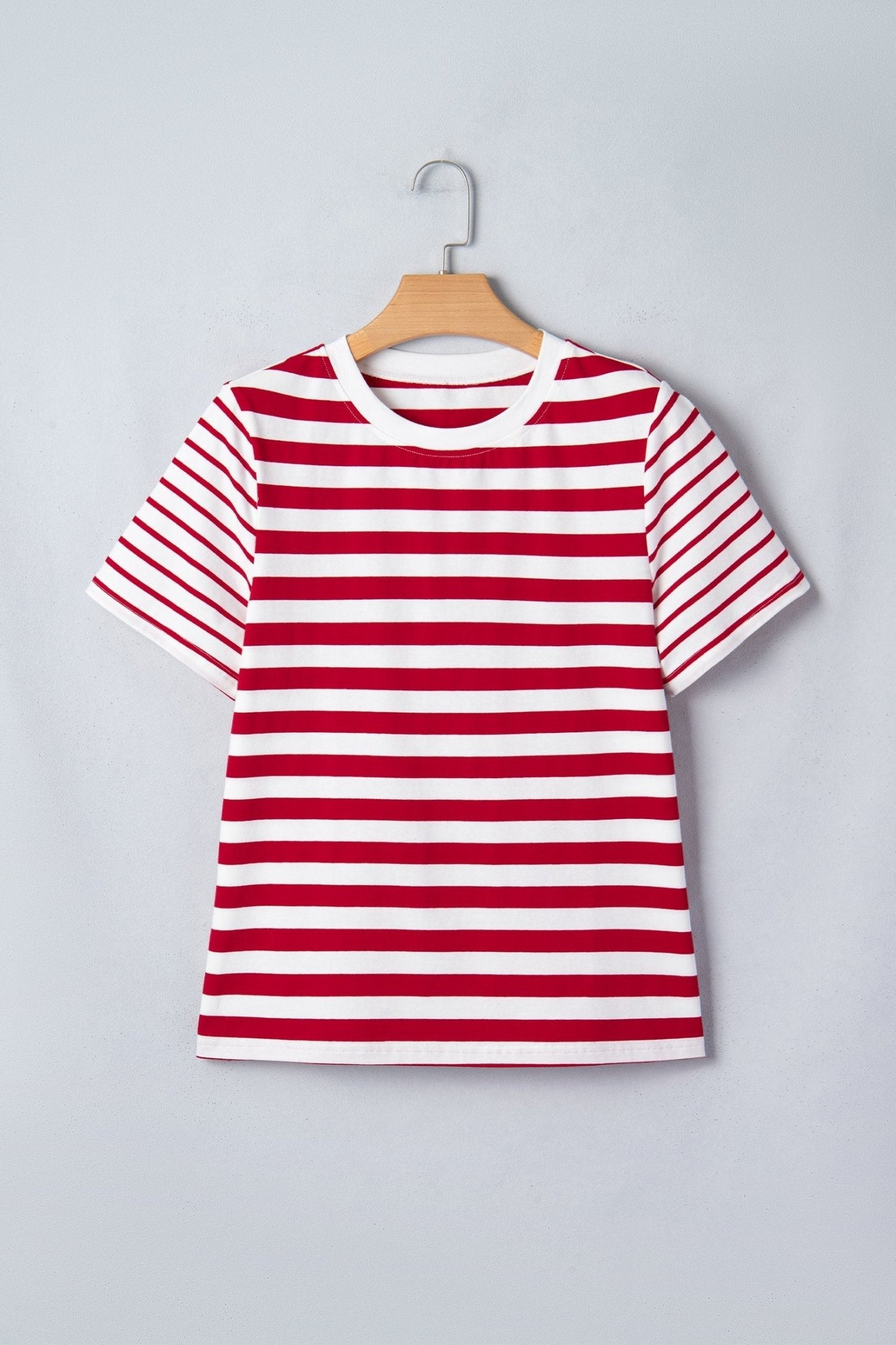 June Stripe Patchwork T Shirt - Hello Beautiful BoutiqueTops & TeesThreaded Pear