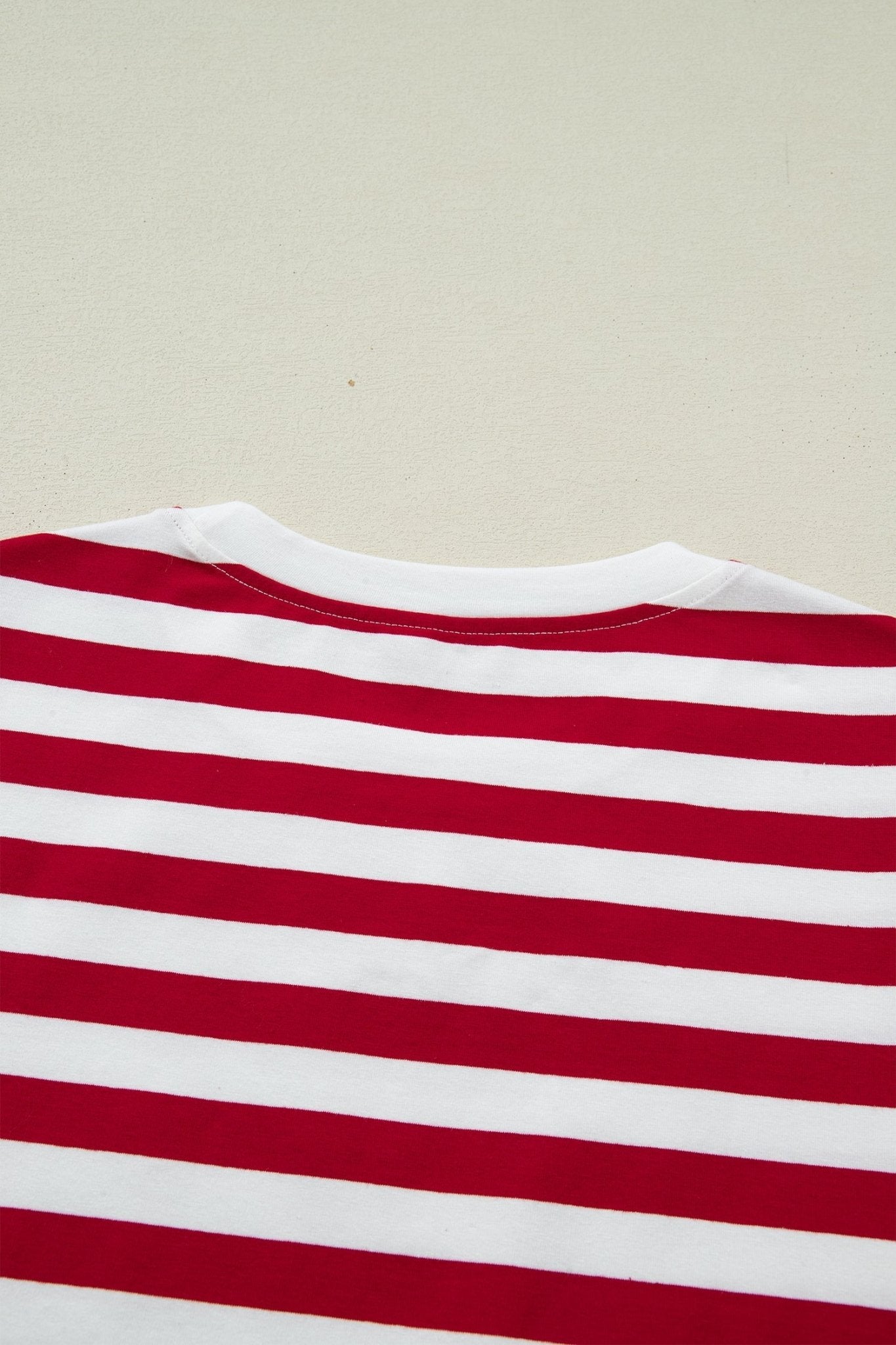 June Stripe Patchwork T Shirt - Hello Beautiful BoutiqueTops & TeesThreaded Pear