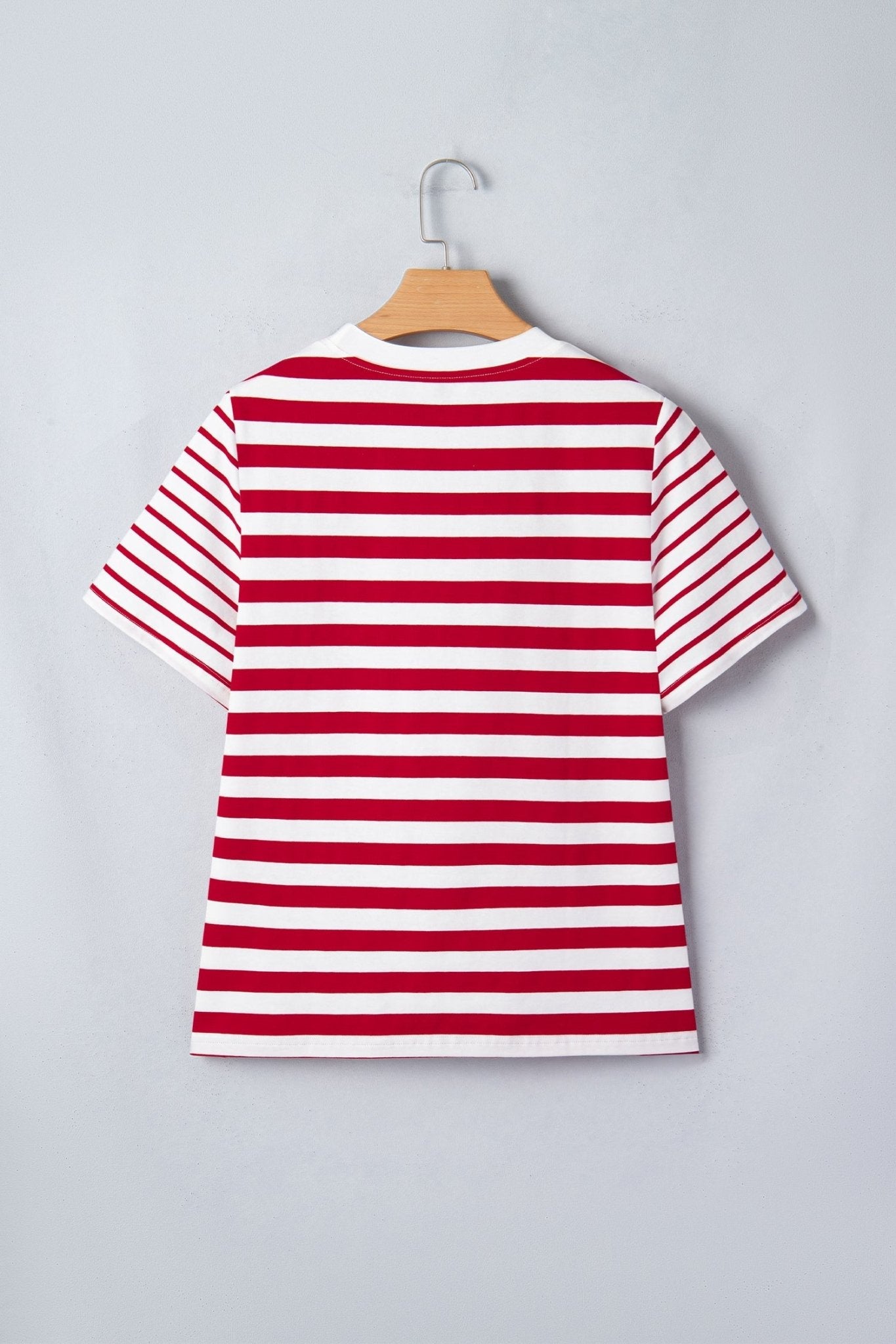 June Stripe Patchwork T Shirt - Hello Beautiful BoutiqueTops & TeesThreaded Pear