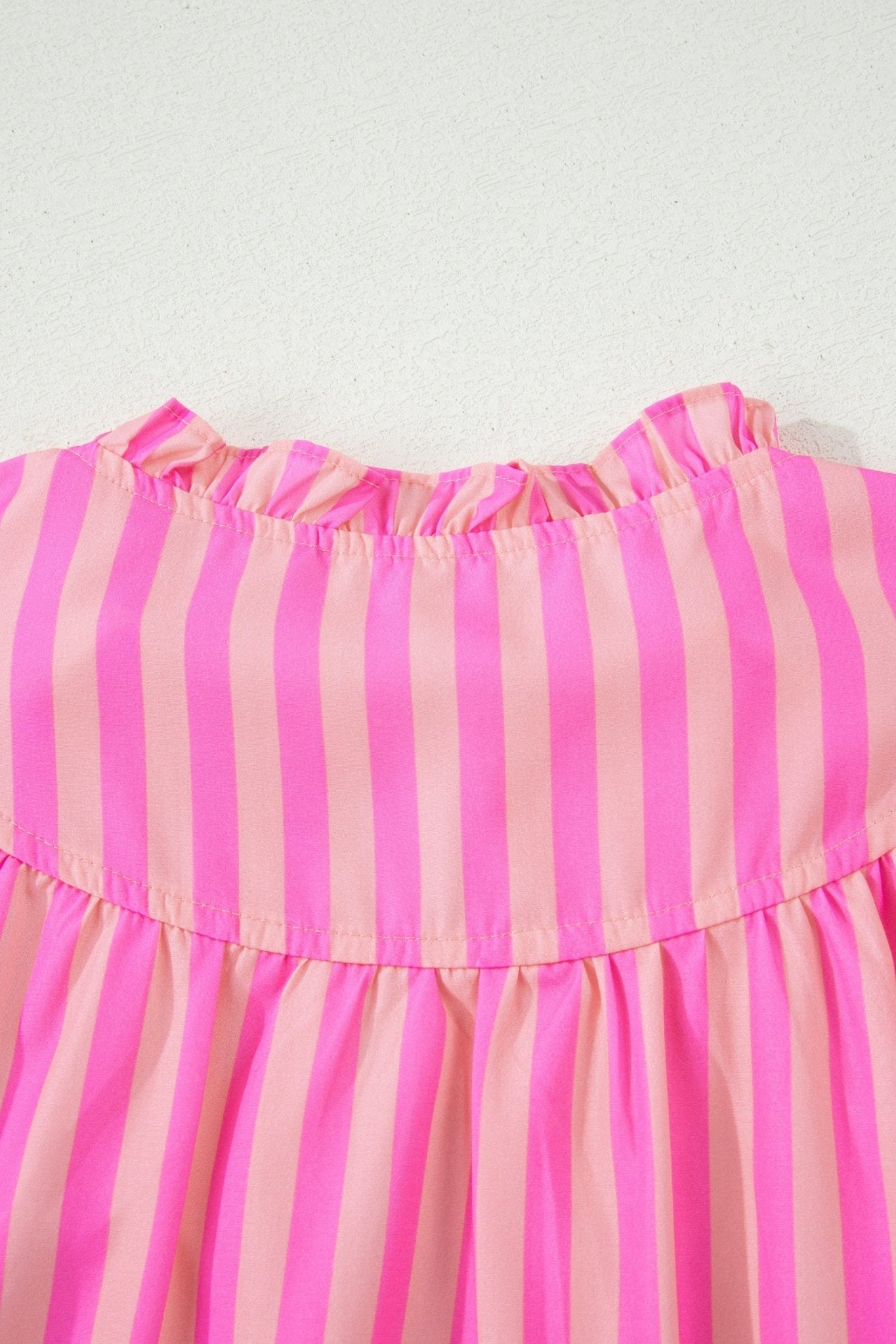 Juniper Stripe Ruffled Summer Blouse - Hello Beautiful BoutiqueBlouses & ShirtsThreaded Pear
