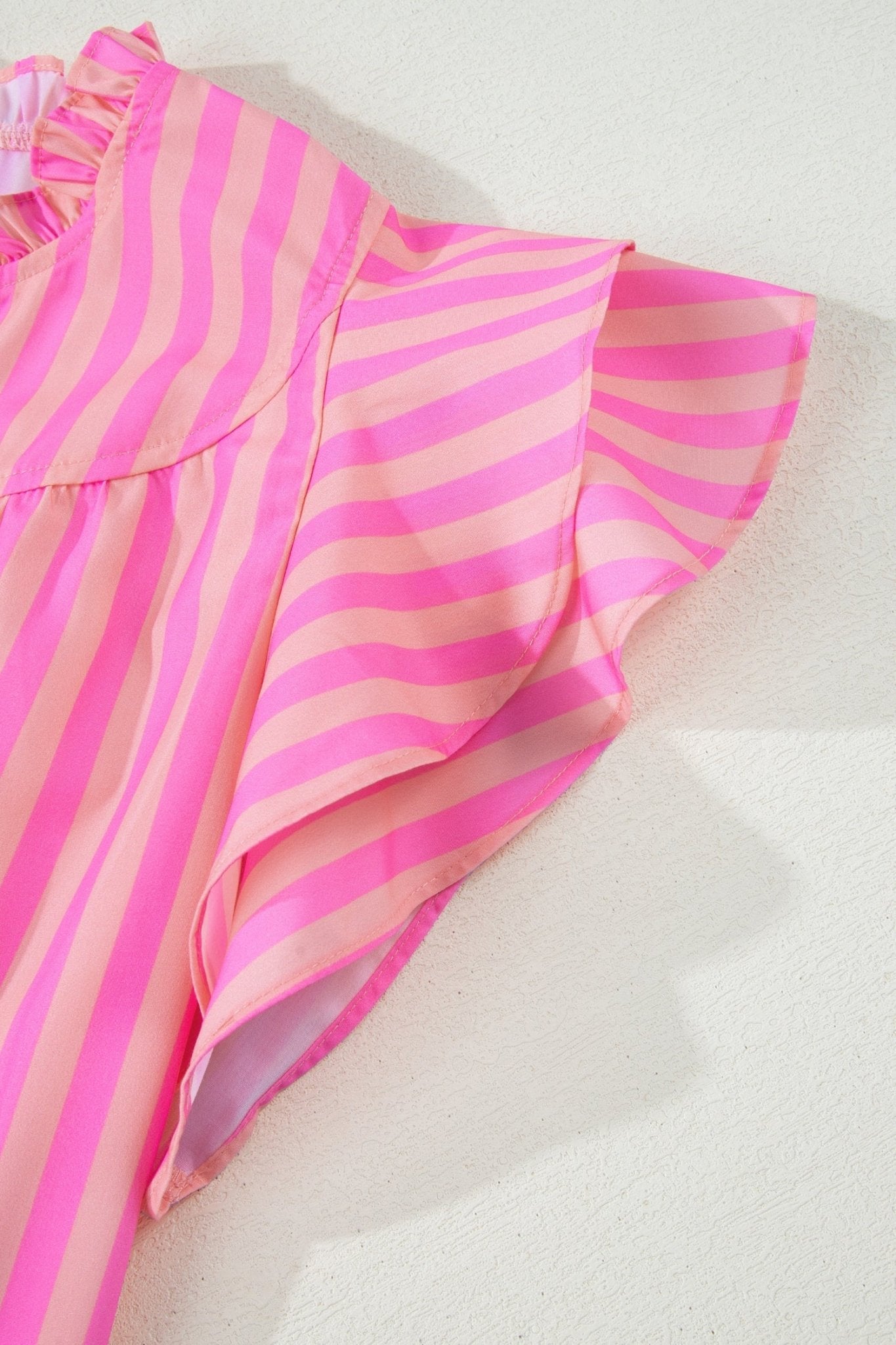 Juniper Stripe Ruffled Summer Blouse - Hello Beautiful BoutiqueBlouses & ShirtsThreaded Pear