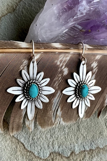 Kahlani Flower Shape Hook Earrings - Hello Beautiful BoutiqueJewelryThreaded Pear