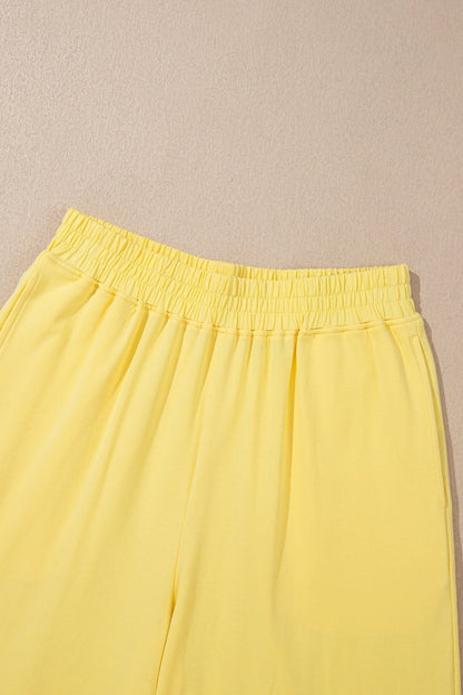 Kaitlyn Color Cropped Top Set - Hello Beautiful BoutiquePant SetsThreaded Pear