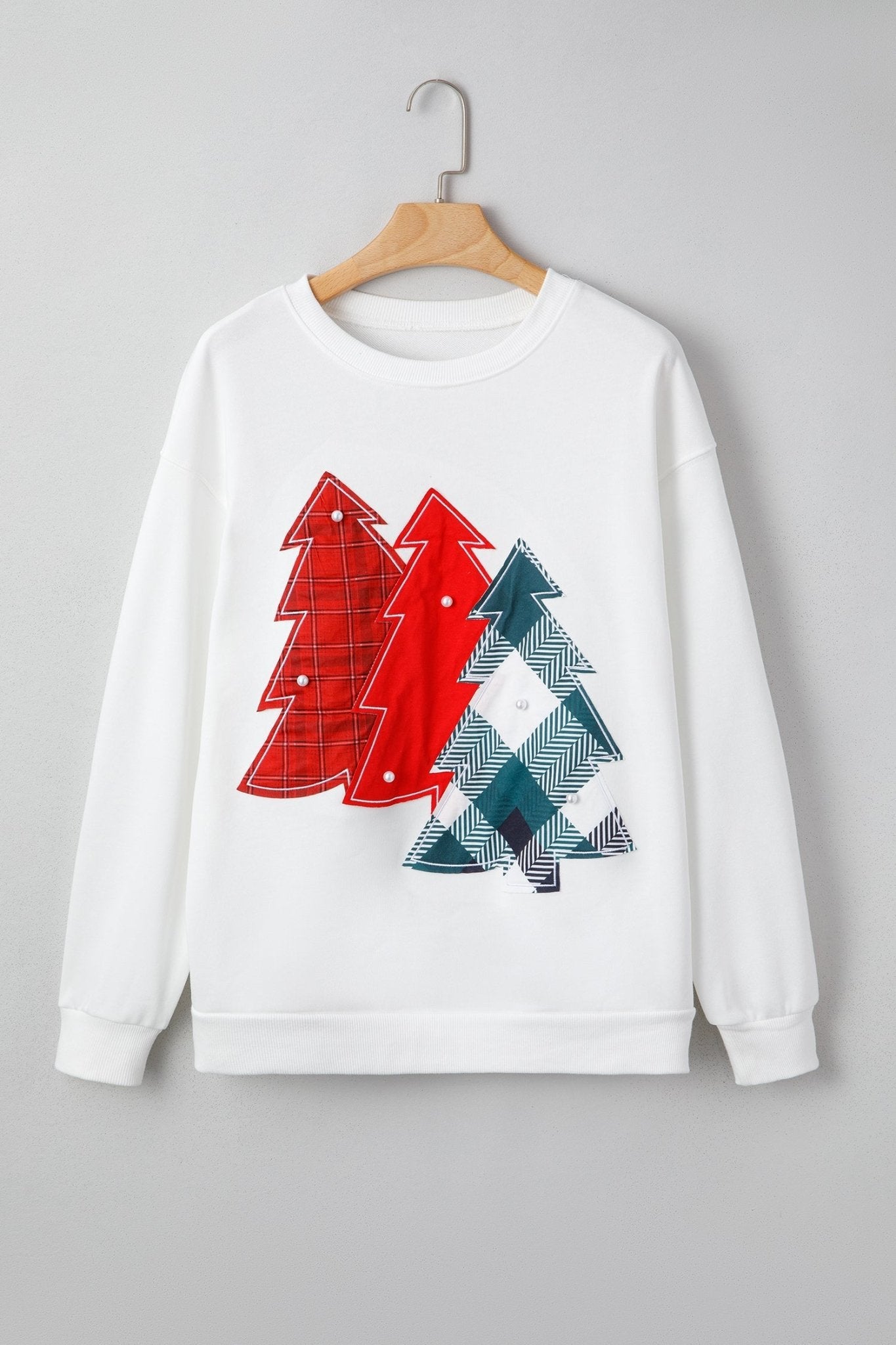 Kaitlyn Patched Drop Shoulder Sweatshirt - Hello Beautiful BoutiqueSweatshirts & HoodiesThreaded Pear