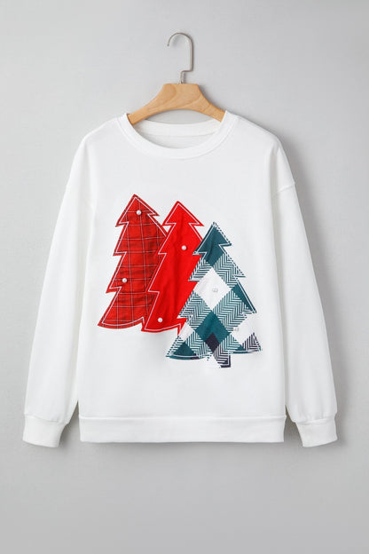 Kaitlyn Patched Drop Shoulder Sweatshirt - Hello Beautiful BoutiqueSweatshirts & HoodiesThreaded Pear