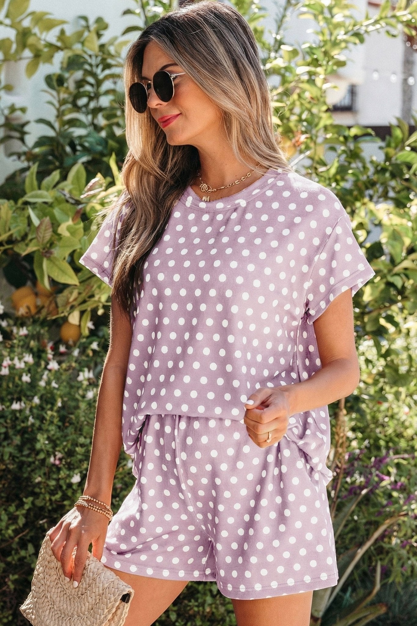 Kaiya Dot Print Short Set - Hello Beautiful BoutiqueShort SetsThreaded Pear