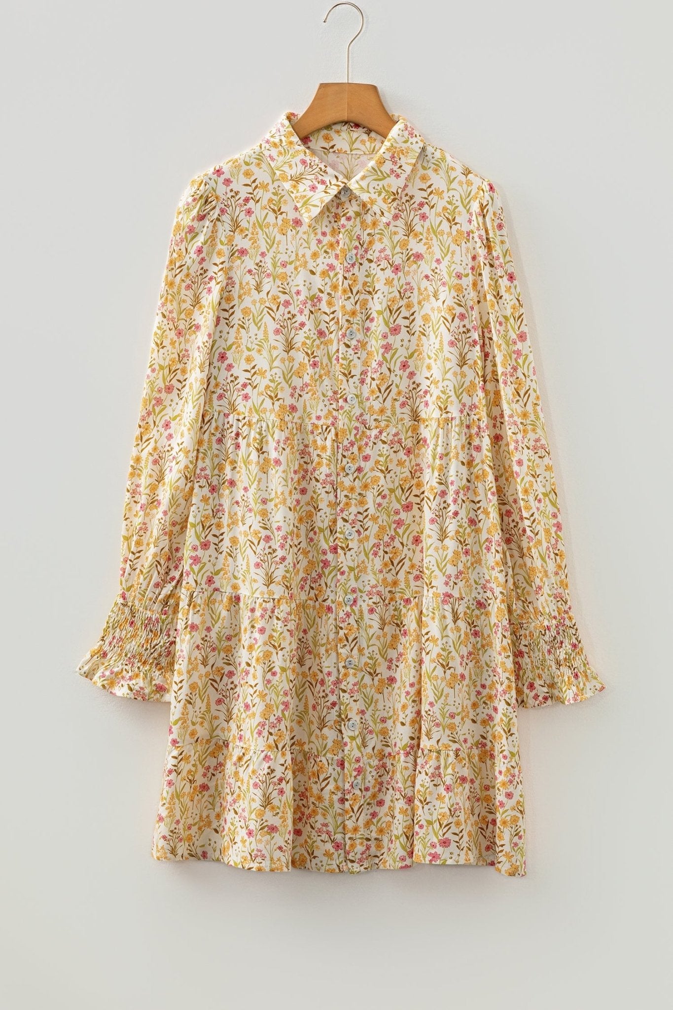 Kaiya Loose Shirt Dress Long Sleeve - Hello Beautiful BoutiqueMini DressesThreaded Pear