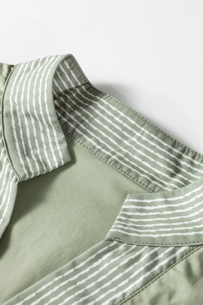 Kaiya Sleeve Contrast Patchwork Blouse - Hello Beautiful BoutiqueBlouses & ShirtsThreaded Pear
