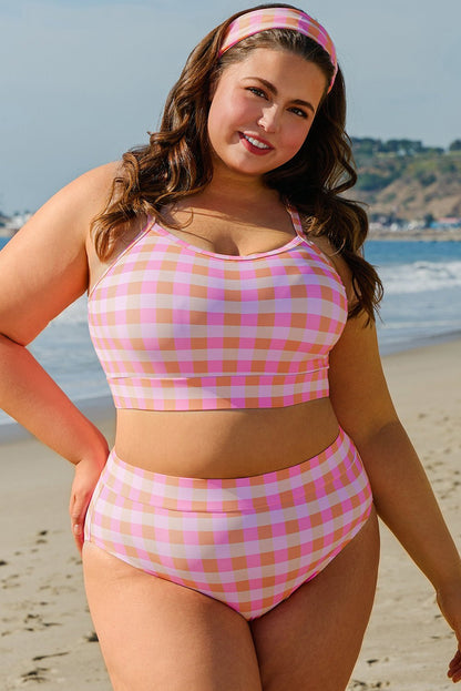 Kali High Waist Bikini PLUS Set - Hello Beautiful BoutiquePlus Size SwimwearThreaded Pear