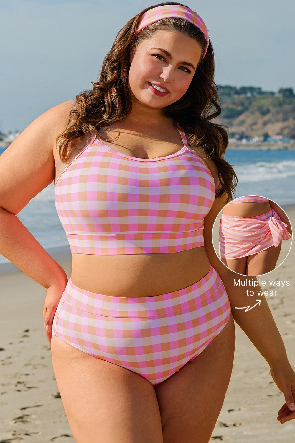 Kali High Waist Bikini PLUS Set - Hello Beautiful BoutiquePlus Size SwimwearThreaded Pear