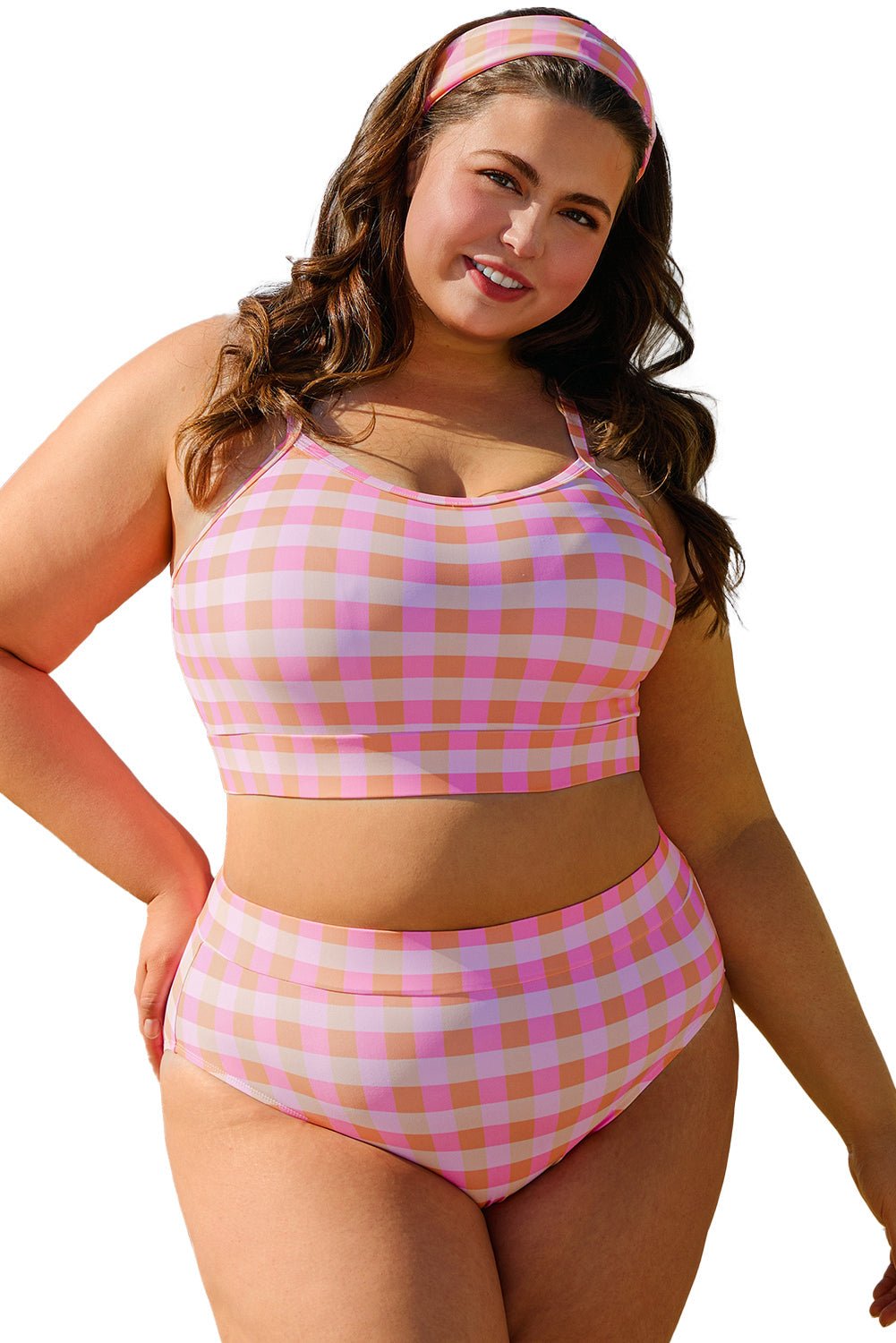 Kali High Waist Bikini PLUS Set - Hello Beautiful BoutiquePlus Size SwimwearThreaded Pear