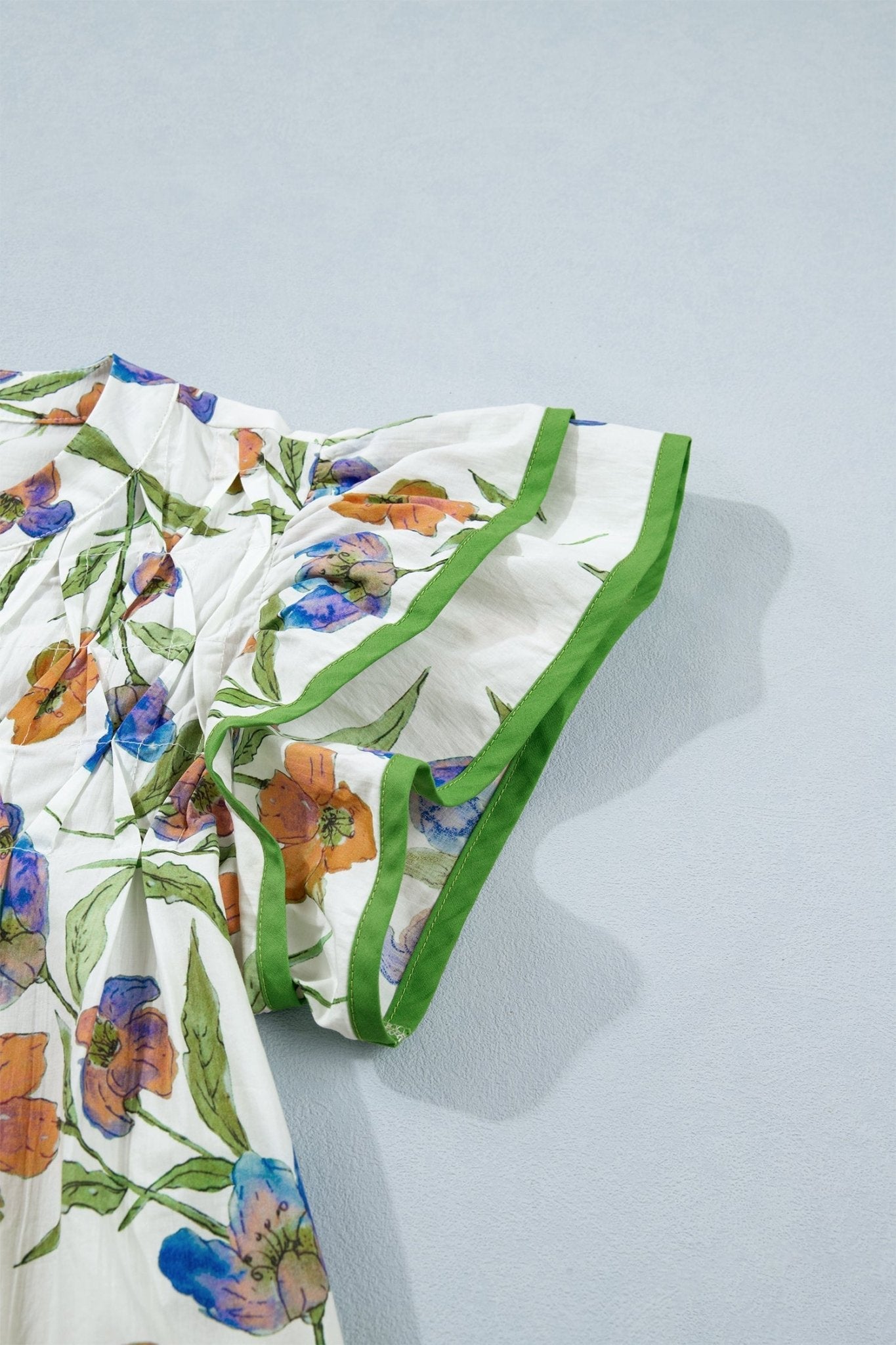 Kaliyah Binding Tape Cotton Blouse - Hello Beautiful BoutiqueBlouses & ShirtsThreaded Pear