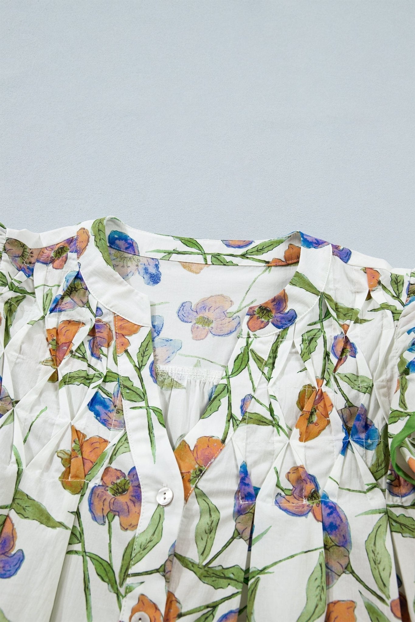 Kaliyah Binding Tape Cotton Blouse - Hello Beautiful BoutiqueBlouses & ShirtsThreaded Pear