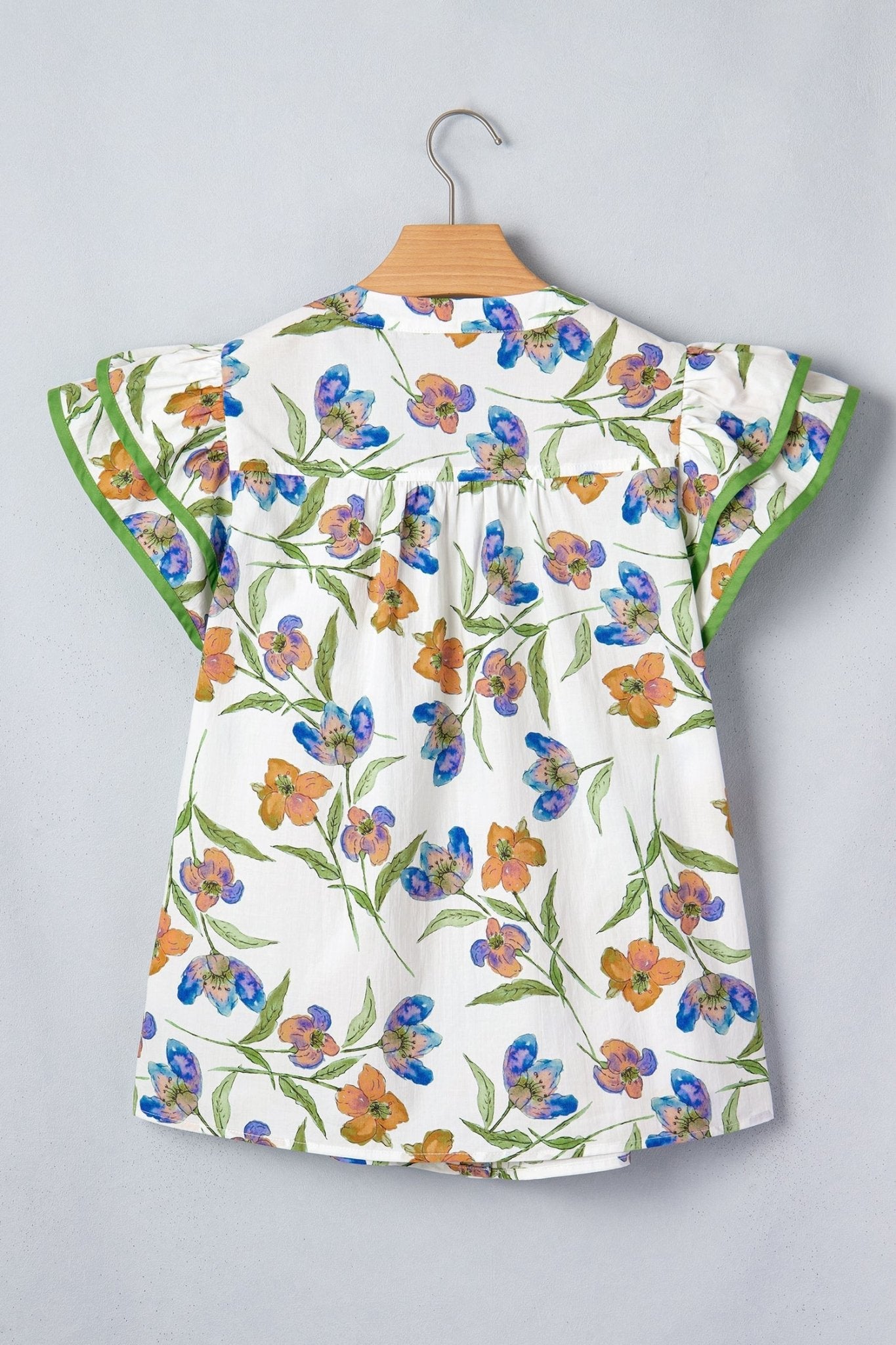 Kaliyah Binding Tape Cotton Blouse - Hello Beautiful BoutiqueBlouses & ShirtsThreaded Pear