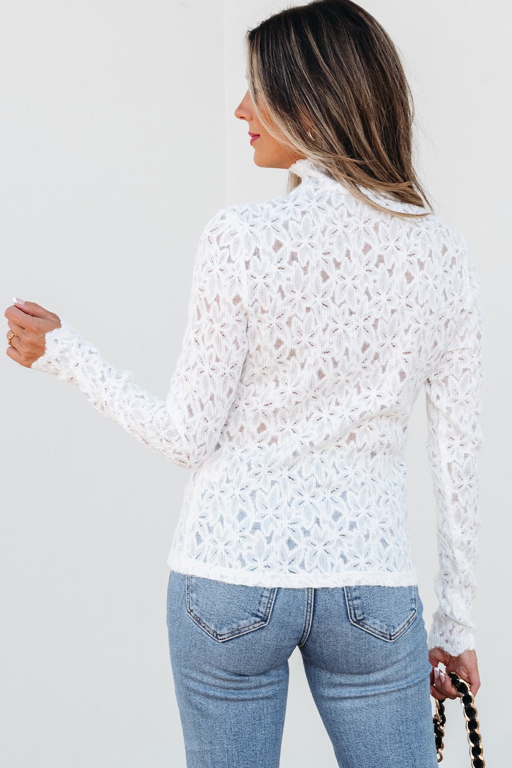 Kaliyah See Through Mock Long Sleeve Top - Hello Beautiful BoutiqueLong Sleeve TopsThreaded Pear