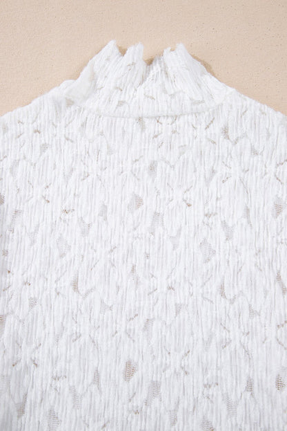 Kaliyah See Through Mock Long Sleeve Top - Hello Beautiful BoutiqueLong Sleeve TopsThreaded Pear