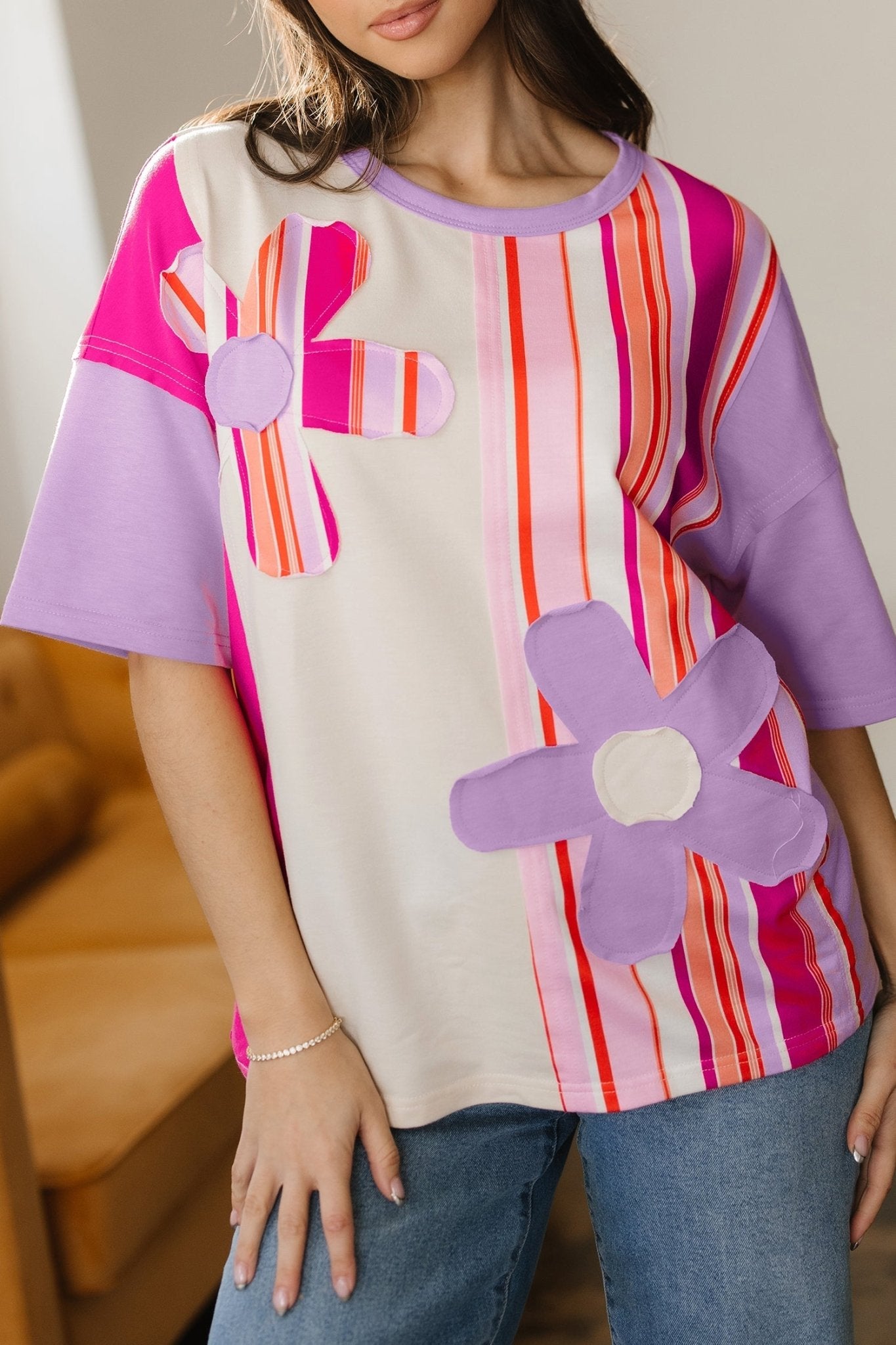 Kallie Half Sleeve Loose Top - Hello Beautiful BoutiqueTops & TeesThreaded Pear