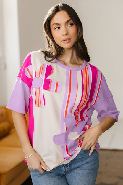 Kallie Half Sleeve Loose Top - Hello Beautiful BoutiqueTops & TeesThreaded Pear