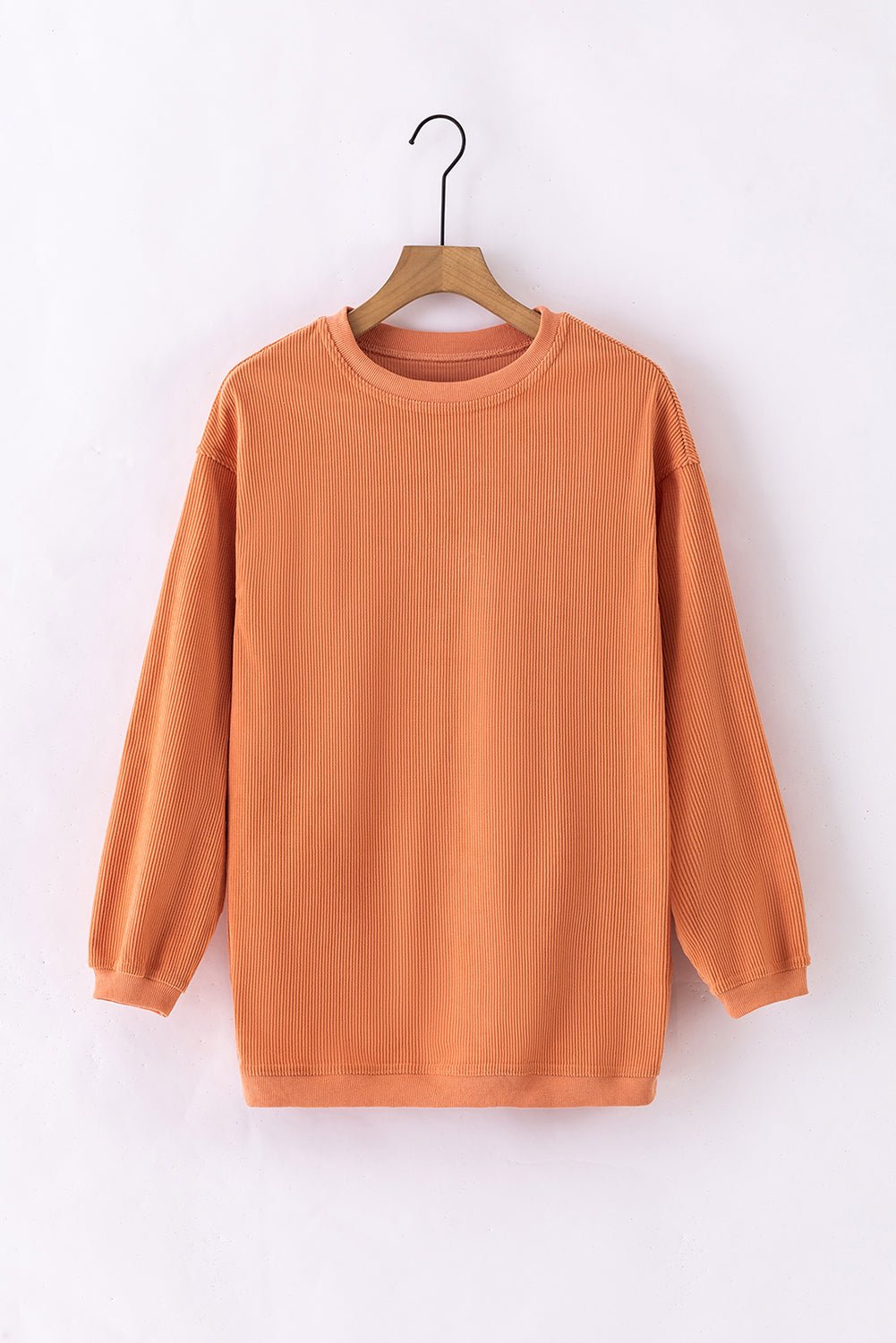 Kamryn Ribbed Corduroy Oversized Sweatshirt - Hello Beautiful BoutiqueSweatshirts & HoodiesThreaded Pear